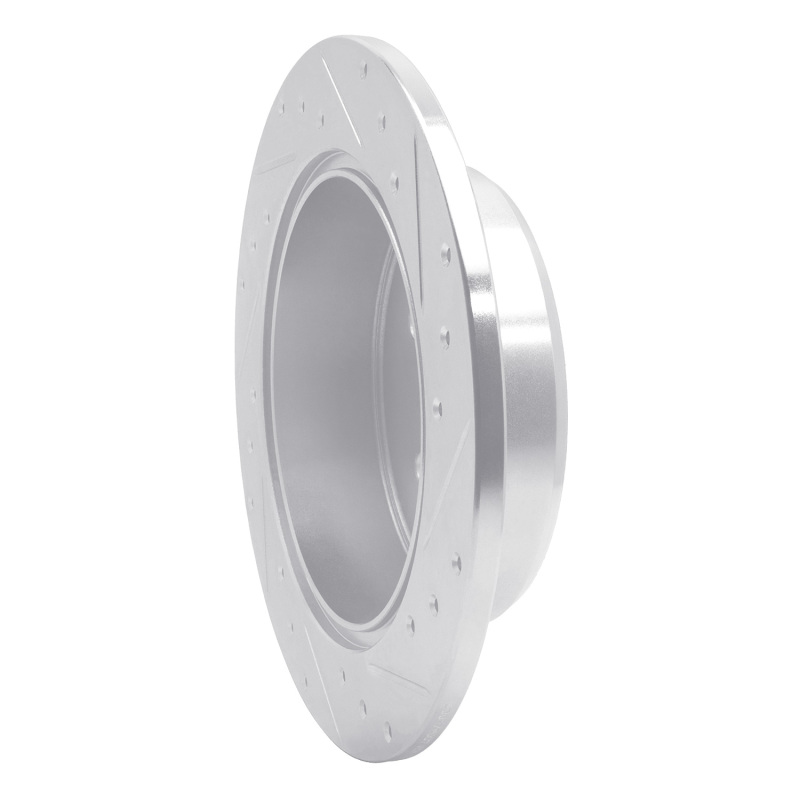 Lexus GS430 Brake Rotor (1) - Rear Left - R1 Concepts - Drilled & Slotted - Silver - `98-`10